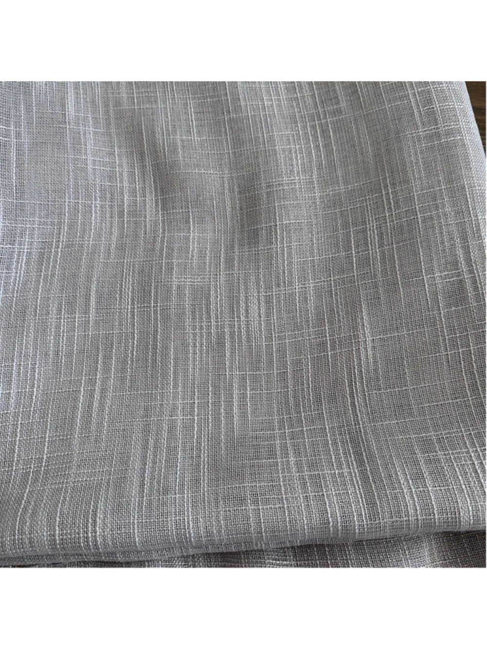 Rodeo Home Sheer Curtain Panel Beige 54x84 Textured Window Single Panel